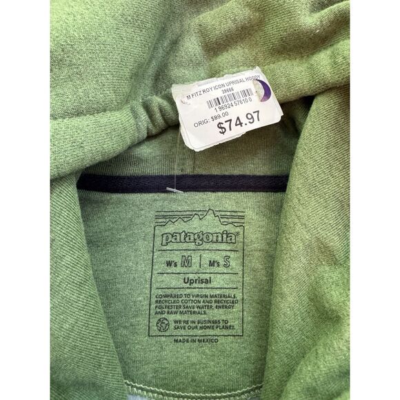 Patagonia Adult Fitz Roy Icon Uprisal Hoodie Green Mens S / Women's M NWT *READ - Picture 3 of 5